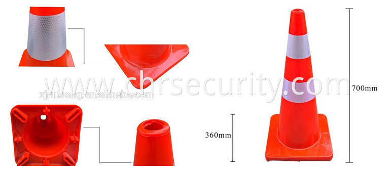 wholesale market road signs PVC used traffic cones for road safety